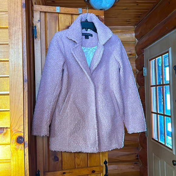 Light Pink Poodle Fur Coat‎ - Picture 1 of 10